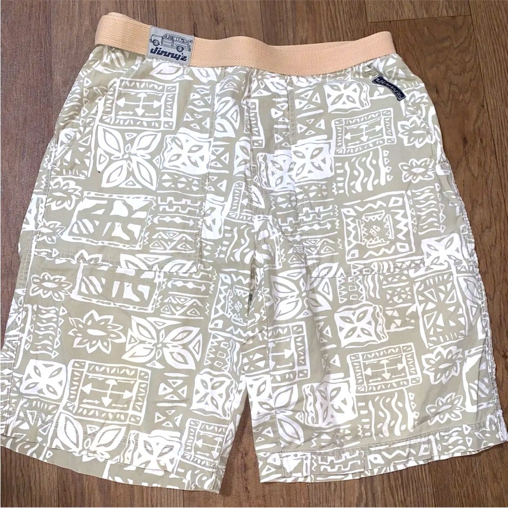 Vtg Jimmy'Z Shorts Mens 31 Aloha Canvas Belted Surf Shorts Y2K No Copyright Logo